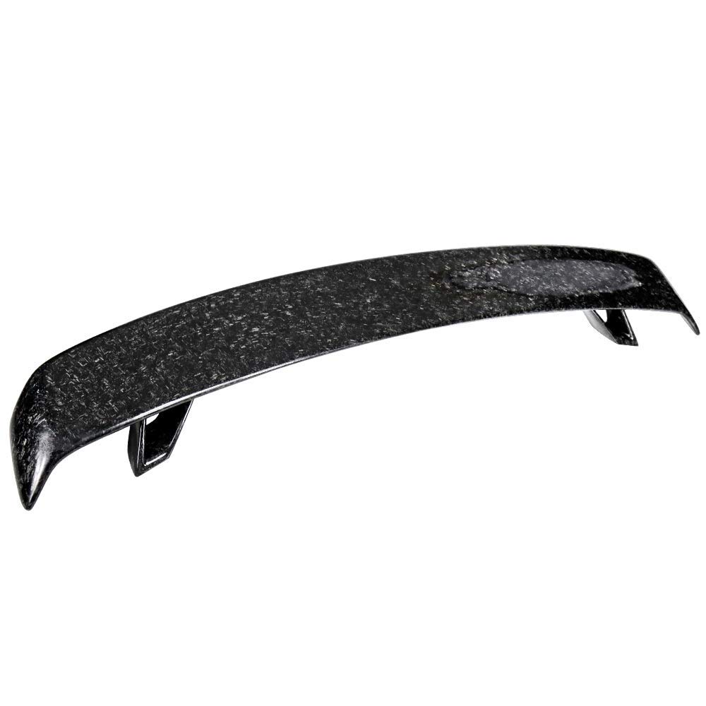 IKON MOTORSPORTS Universal Trunk Spoiler - Forged Carbon Fiber Rear Wing Lip Tail Roof Trim Deck Lid for Cars & SUVs | Enhances Aerodynamics & Style for Racing & Street Performance