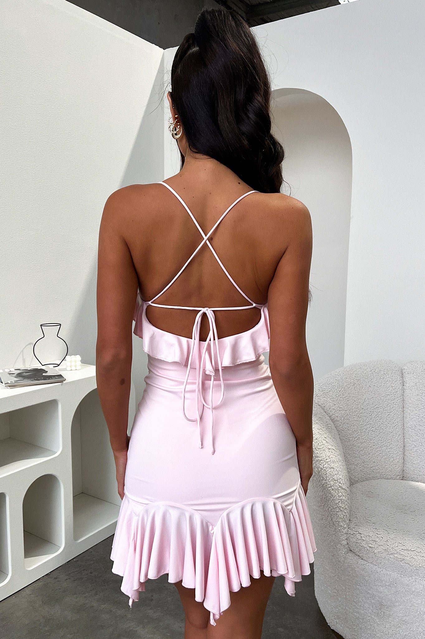 Lucilla Dress in Pink - Elegant Flowy Women's Summer Dress for Casual Outings, Dates & Beach Vacations