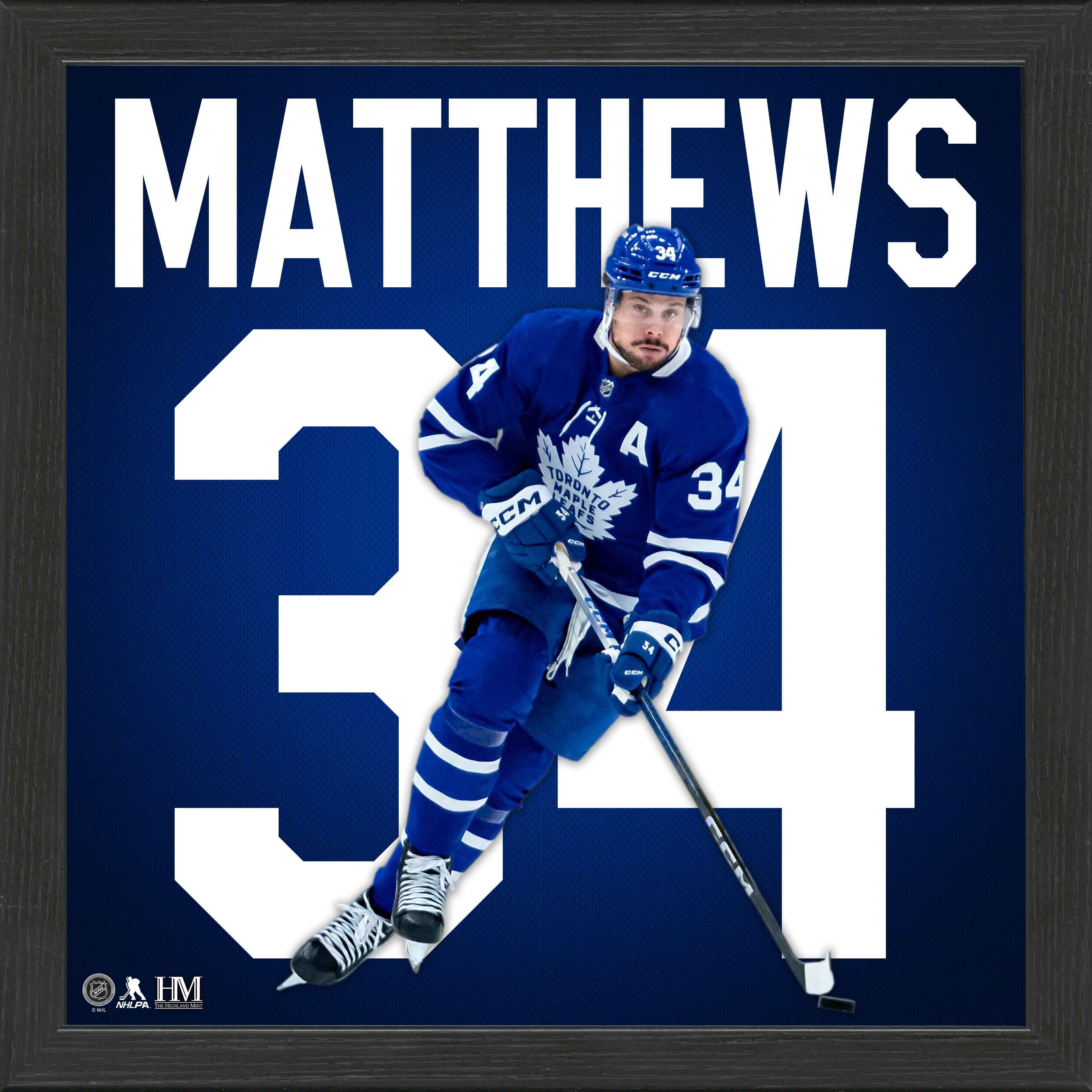 Auston Matthews Toronto Maple Leafs Authentic Jersey Display Frame - Perfect for Sports Memorabilia, Fan Cave Decor, and Hockey Gift Ideas