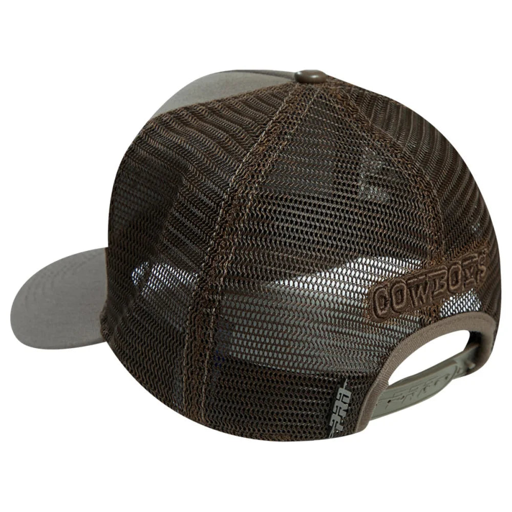 Pro Standard Dallas Cowboys Unisex Neutral Pinch Front Trucker Hat - Adjustable Baseball Cap for Men & Women - Perfect for Football Games, Outdoor Activities & Casual Wear