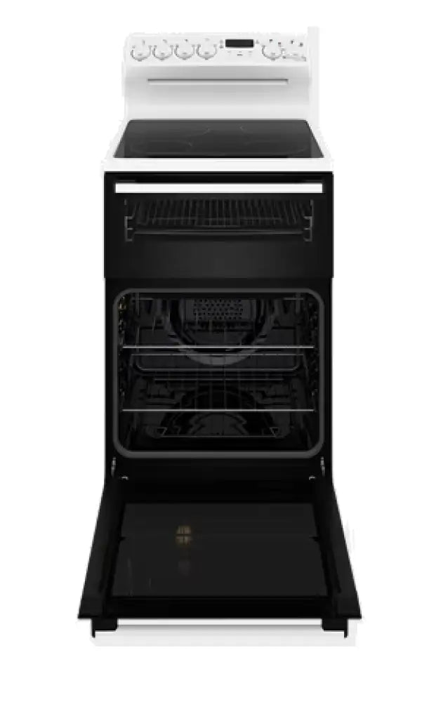 Westinghouse WLE543WC 54cm Freestanding Electric Oven and Stove Combo - Perfect for Home Kitchens, Baking & Cooking