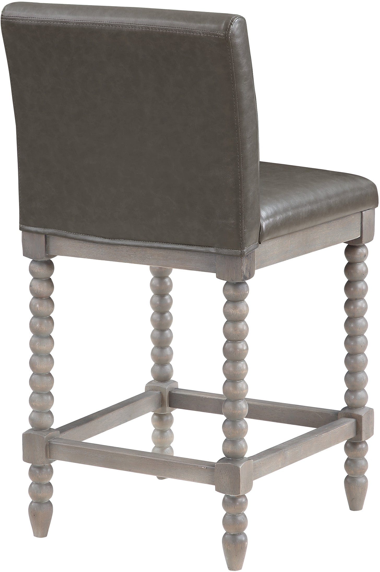 Office Star Abbott 26 Spindle Stool - Adjustable Height Bar Stool with Back Support - Perfect for Home Office, Kitchen Island & Commercial Use [ABB26]