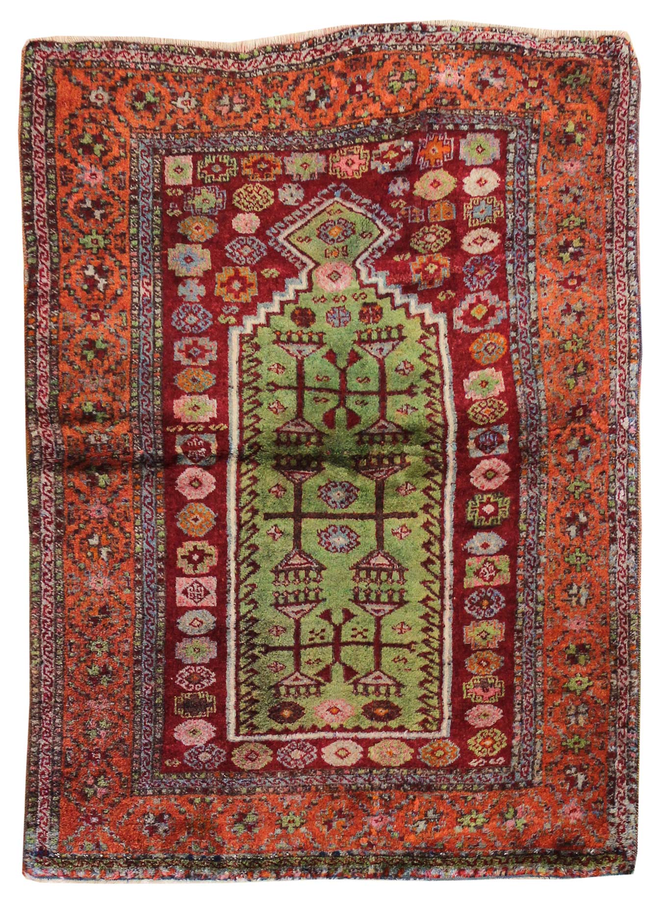 Vintage Kurdish Handwoven Tribal Rug - Traditional Geometric Design, JF7105 | Perfect for Boho Home Decor, Living Room, Bedroom & Office