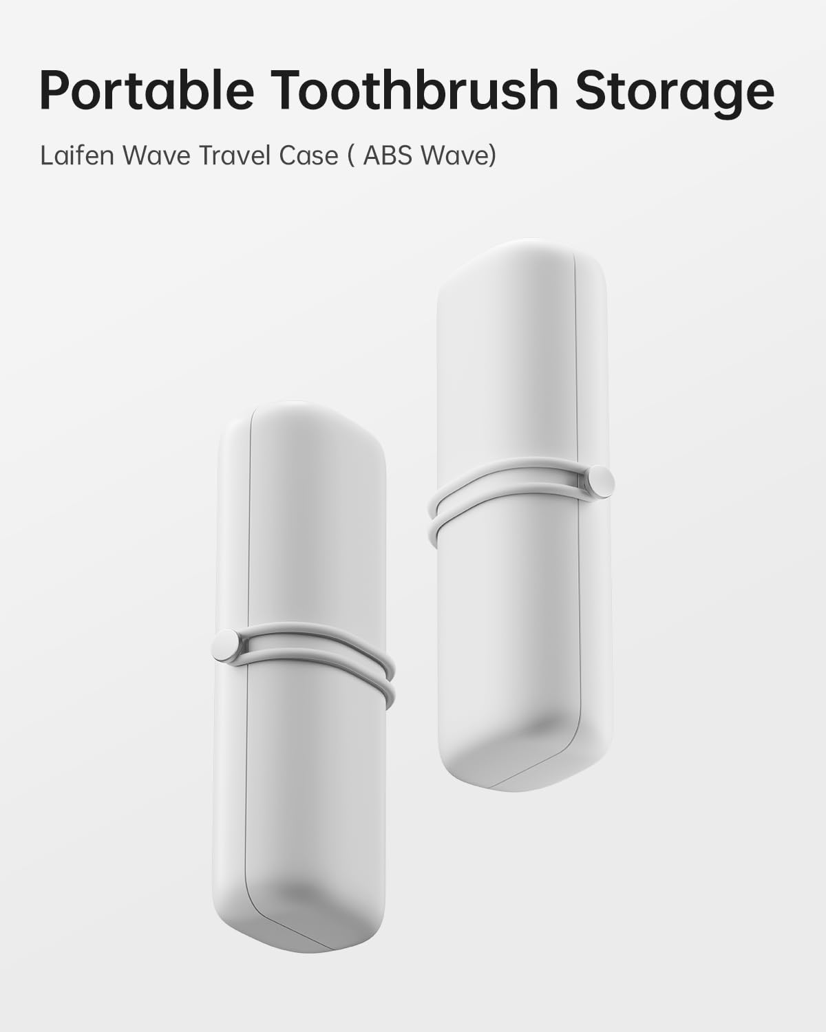 Laifen Wave Electric Toothbrush Travel Case (White) - Lightweight, Portable & Hygienic ABS Travel Storage for Electric Toothbrush | Perfect for Travel, Gym & Daily Use