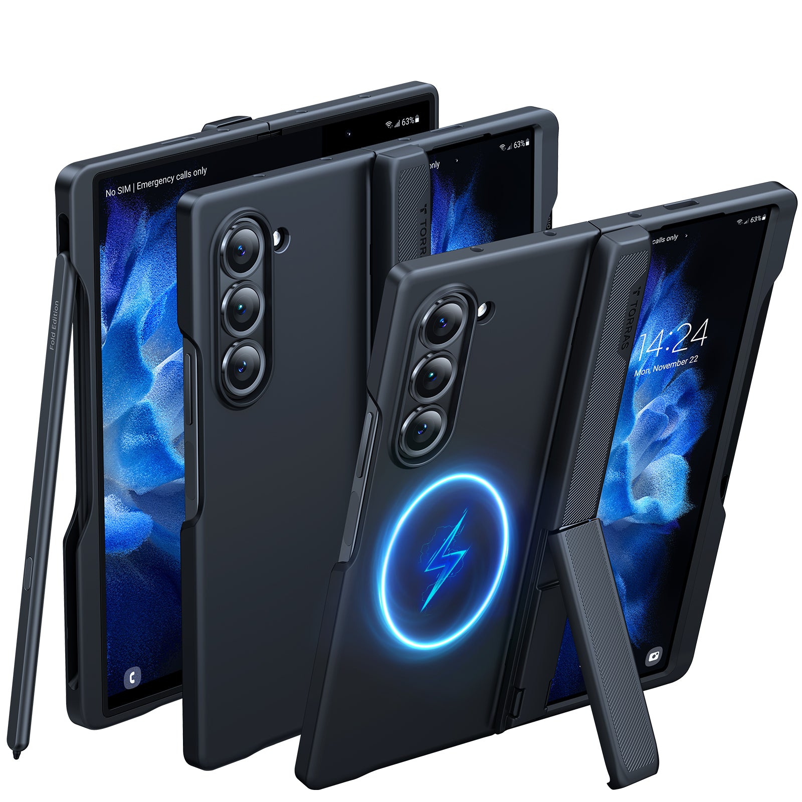 Premium Protective Case for Samsung Galaxy Z Fold 6 - Shockproof Armor Stand Cover with Kickstand | Perfect for Work, Travel & Entertainment