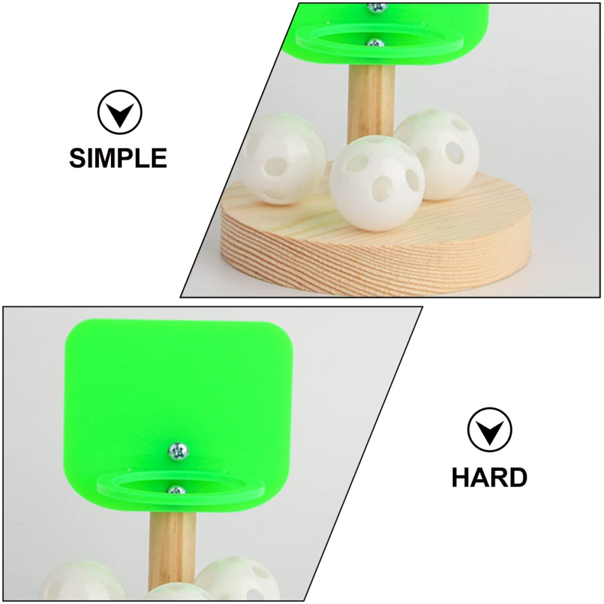 Balacoo Parrot Basketball Toy - 2 Sets Bird Training & Chew Toys for Playtime