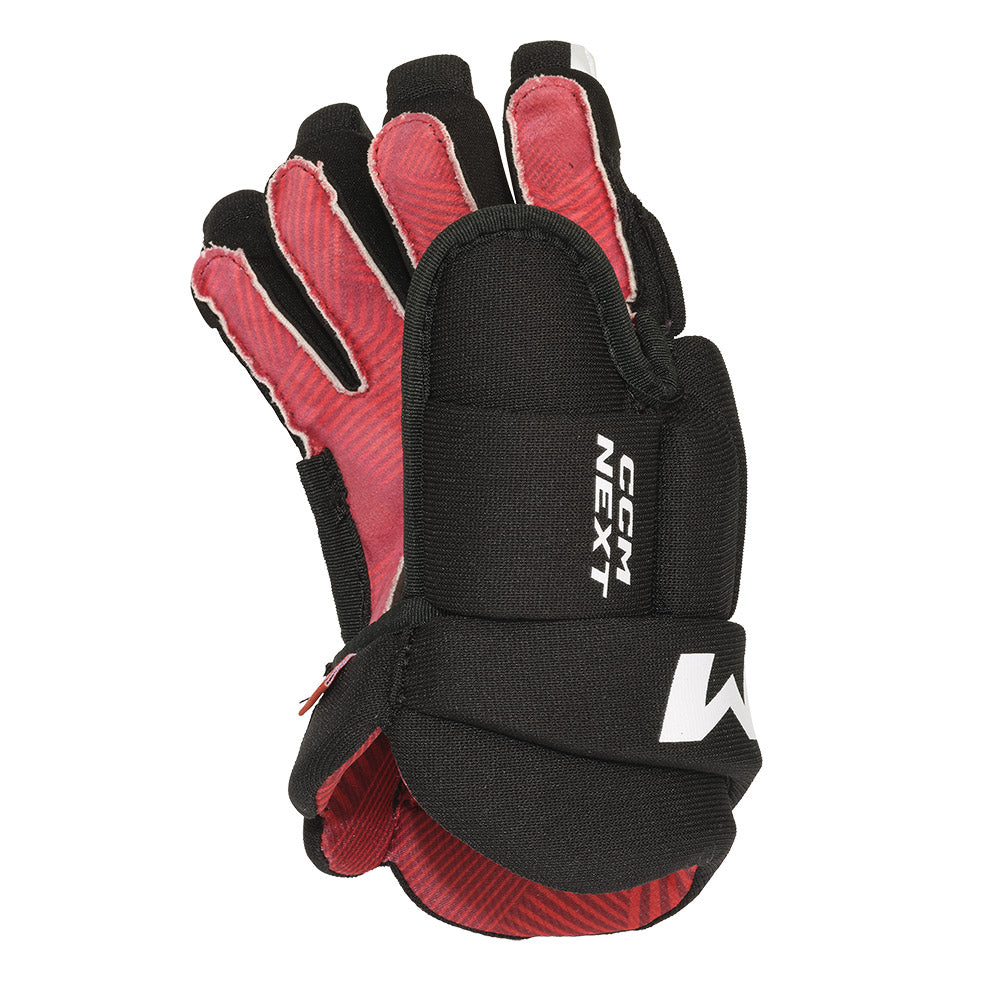 CCM Next Youth Ice Hockey Gloves - Protective & Flexible for Young Players - Perfect for Practice, Games & Training Sessions