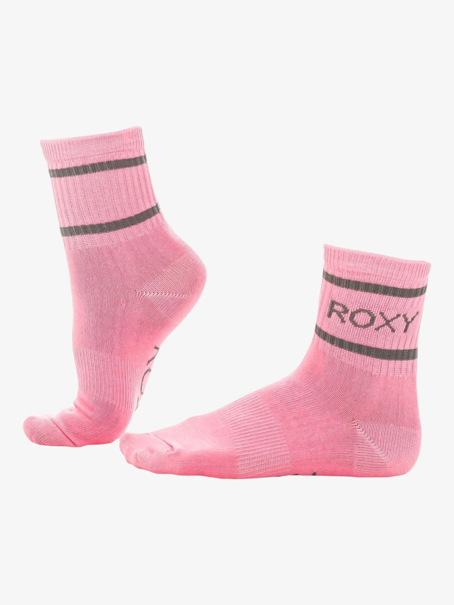 Roxy 2-Pack Shorty Crew Socks in Celeste Pink - Comfortable & Stylish for Everyday Wear, Sports, and Casual Outfits