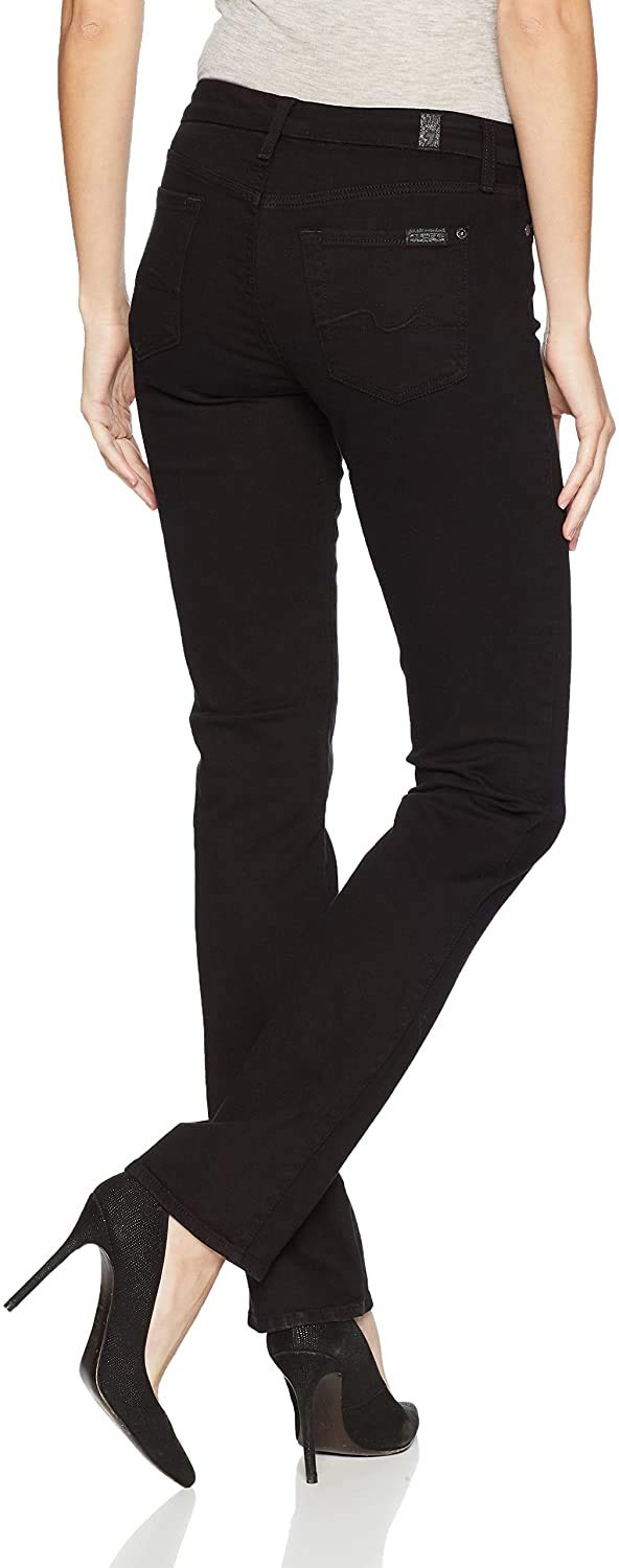 7 For All Mankind Women's Straight Leg Jeans - Premium Denim Pants for Casual & Work Wear | Comfortable Everyday Stretch Jeans for Women | Office, Weekend & Date Night Outfits