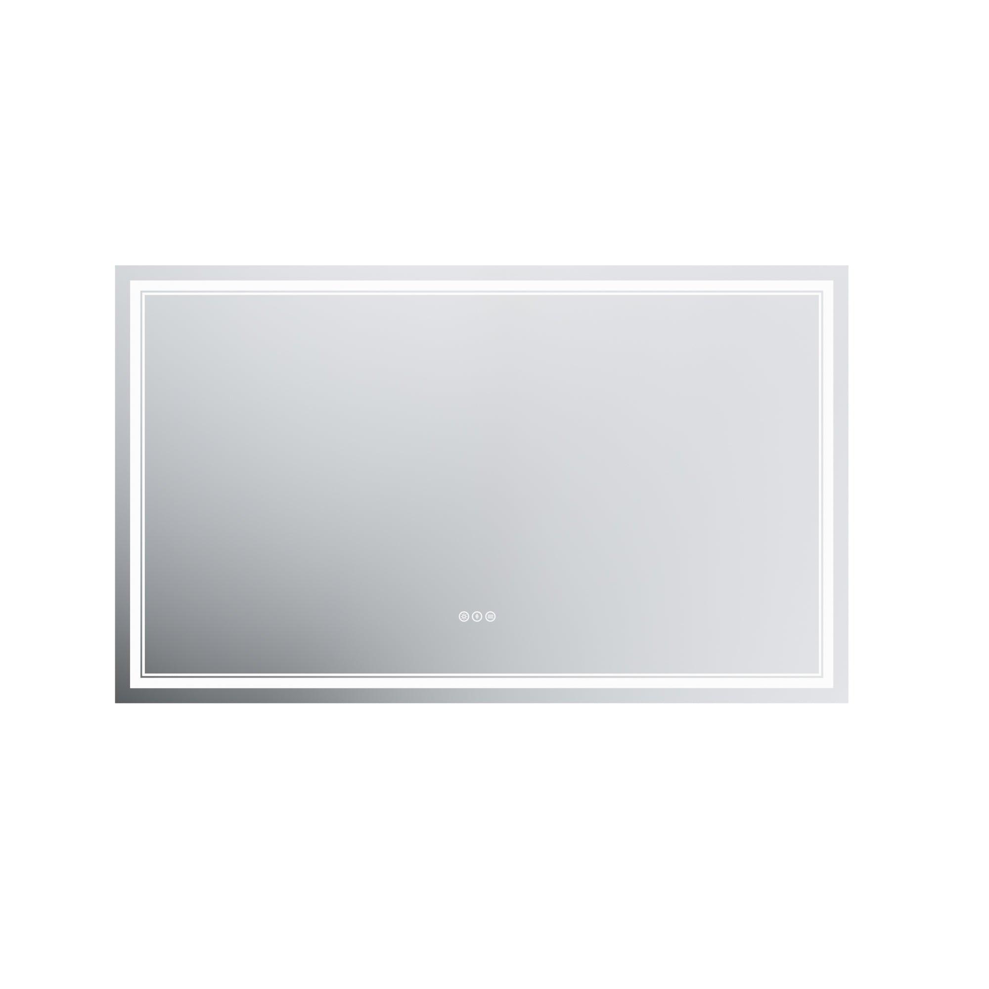 Anti-Fog LED Bathroom Mirror with Dimmable Backlit & Touch Switch - GlareGuard Illuminated Vanity Mirror for Makeup, Shaving & Home Decor