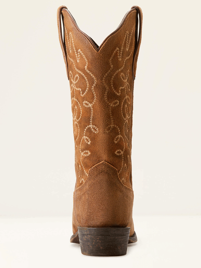 Ariat Women's Jukebox Western Boots - Dark Ginger Suede Cowgirl Boots for Country Dancing & Rodeo