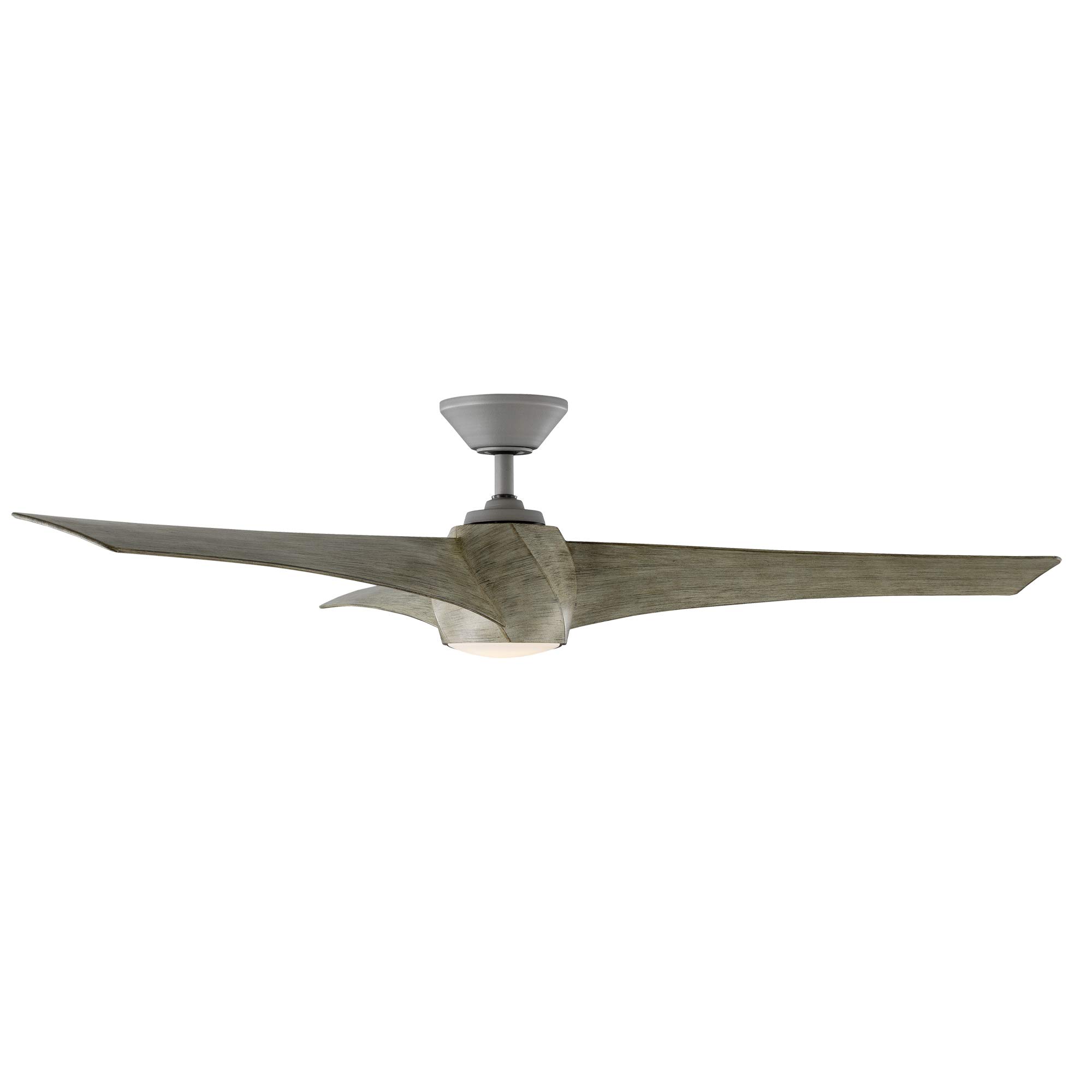 Twirl Smart 58in 3-Blade Ceiling Fan with LED Light Kit & Remote Control - Graphite Weathered Wood, 3000K, Works with Alexa, Google Assistant, Samsung Things, iOS & Android App - Perfect for Living Room, Bedroom, and Patio