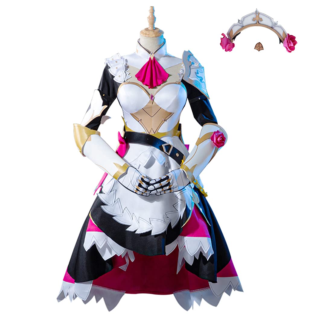 Genshin Impact Noelle Cosplay Costume - Full Set Halloween Outfit for Anime Convention & Role Play | Perfect for Halloween, Cosplay Events & Themed Parties