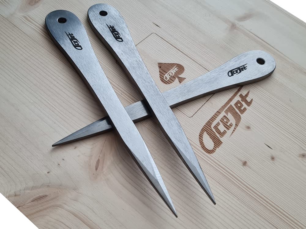 Stinger Air Throwing Knives - Set of 3 Professional Balanced Blades for Outdoor Survival, Hunting & Target Practice | Perfect for Camping, Backpacking & Tactical Training