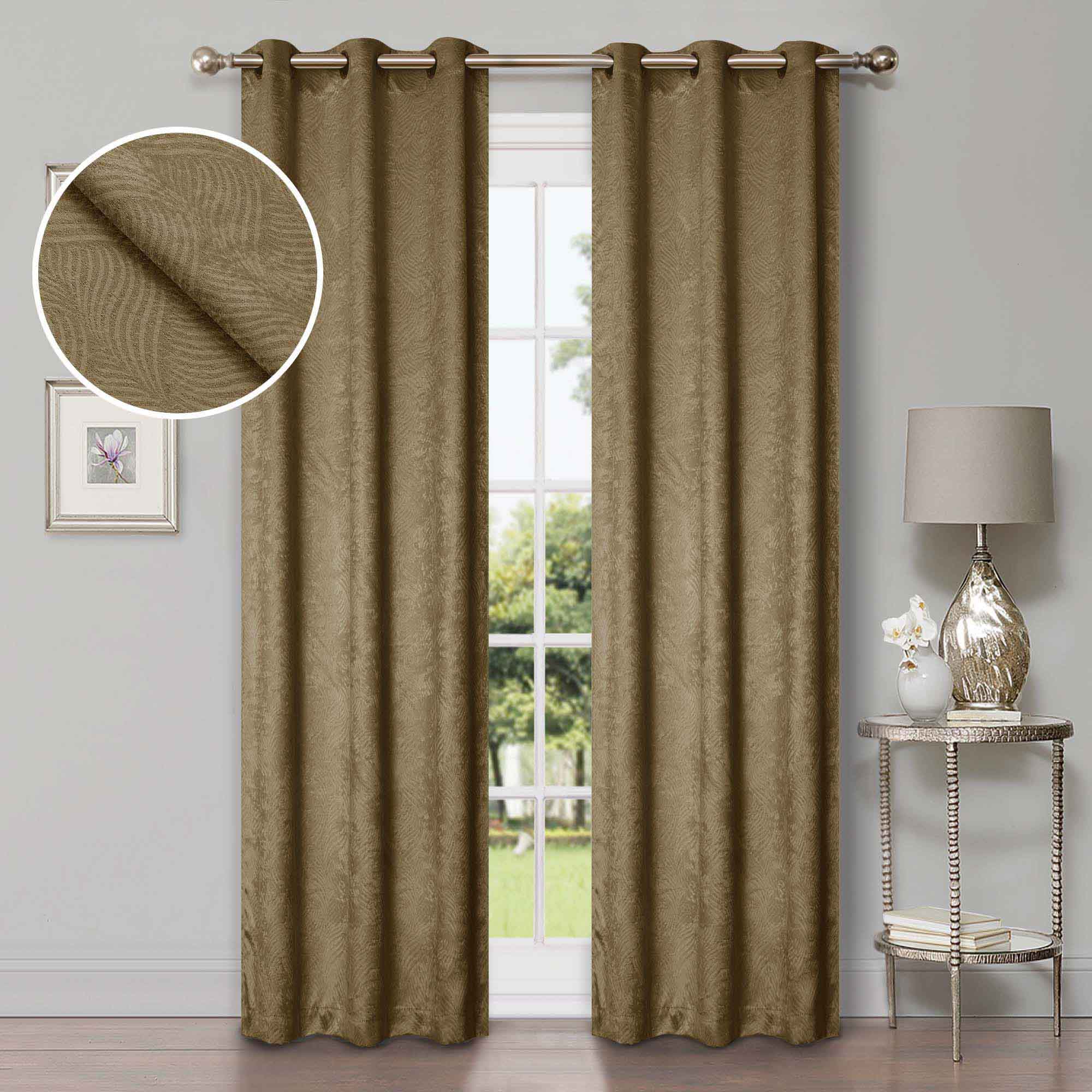 Waverly Modern Washable Blackout Curtains for Bedroom - Room Darkening Window Treatment Panels Set, Thermal Insulated Drapes for Nursery, Living Room & Home Decor