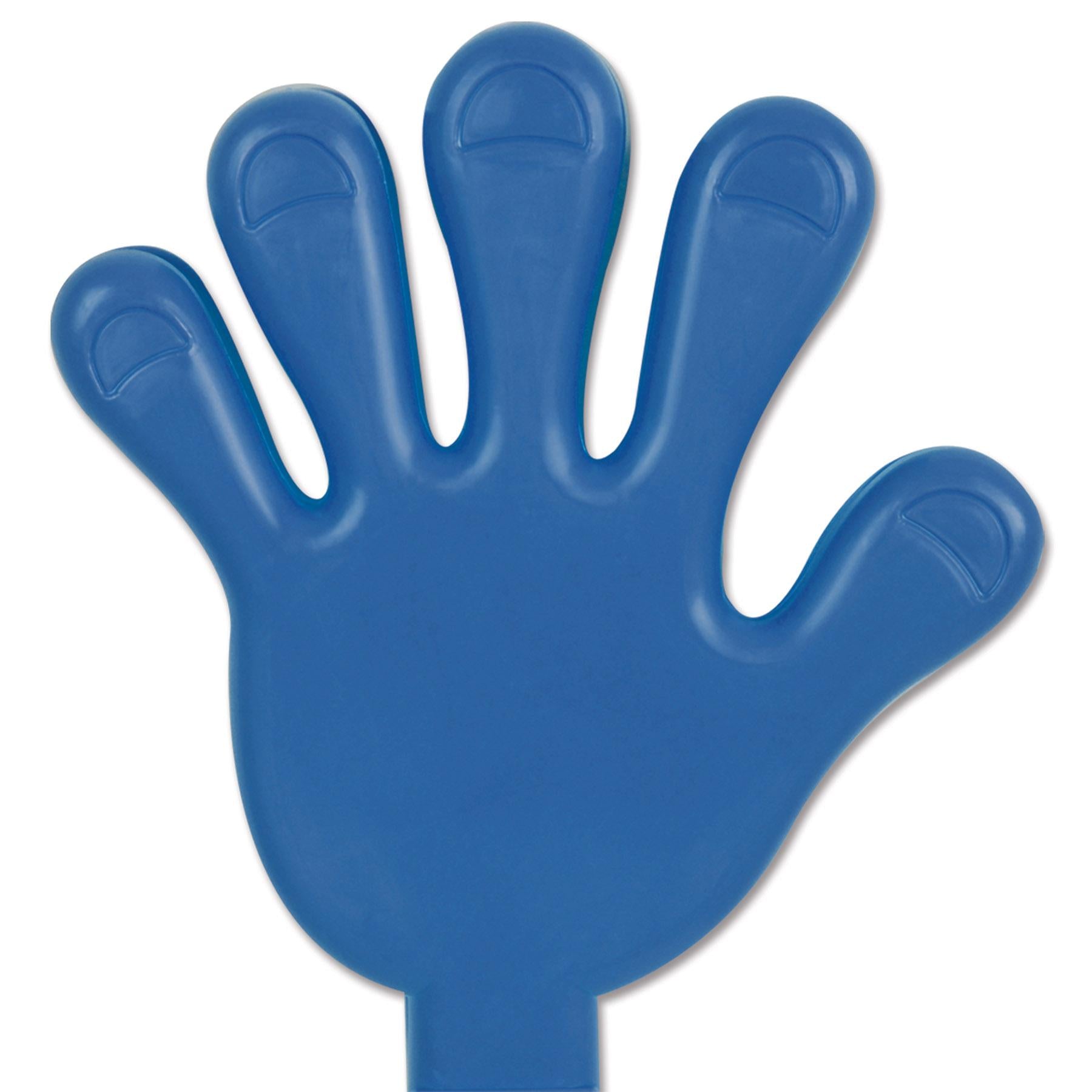 12 Pack Beistle Hand Party Clappers - Blue Noise Makers for Cheering, Sporting Events & Celebrations - Perfect for Birthday Parties, Parades and Team Spirit