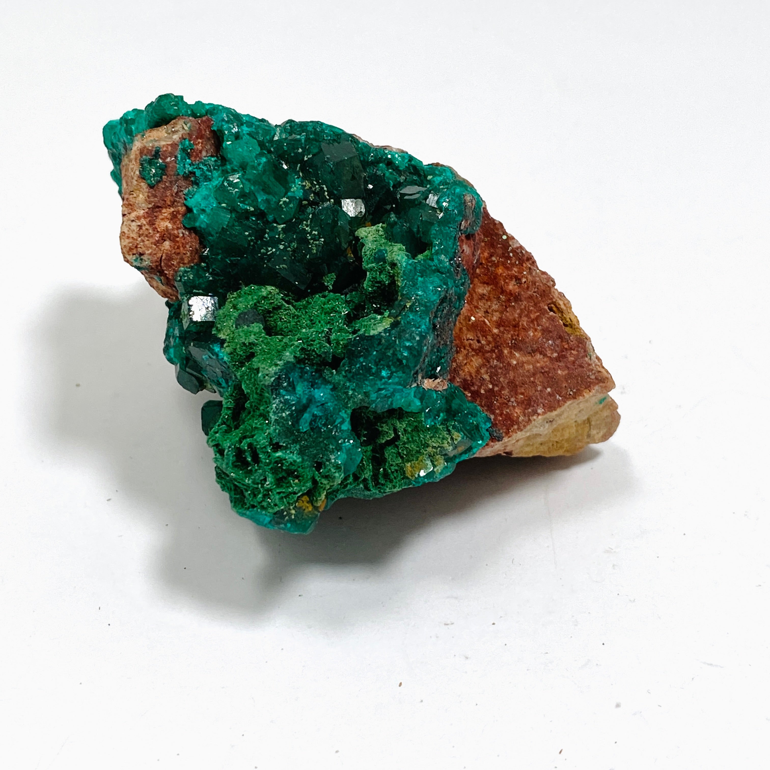 Natural Dioptase with Malachite Crystal Specimen from Congo CR3746 - Perfect for Mineral Collectors & Home Decor