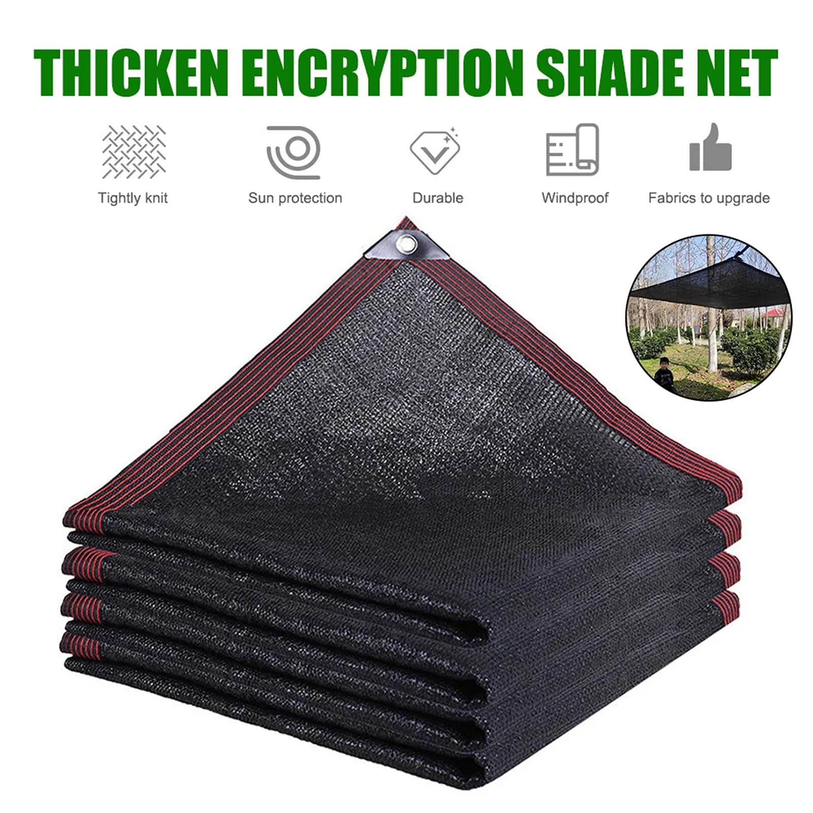 20×30ft Sunblock Shade Cloth with Grommets - UV Resistant Garden Shade Net for Plants, Greenhouse & Outdoor Use | Weatherproof Breathable Mesh for Patio, Lawn & Backyard Protection