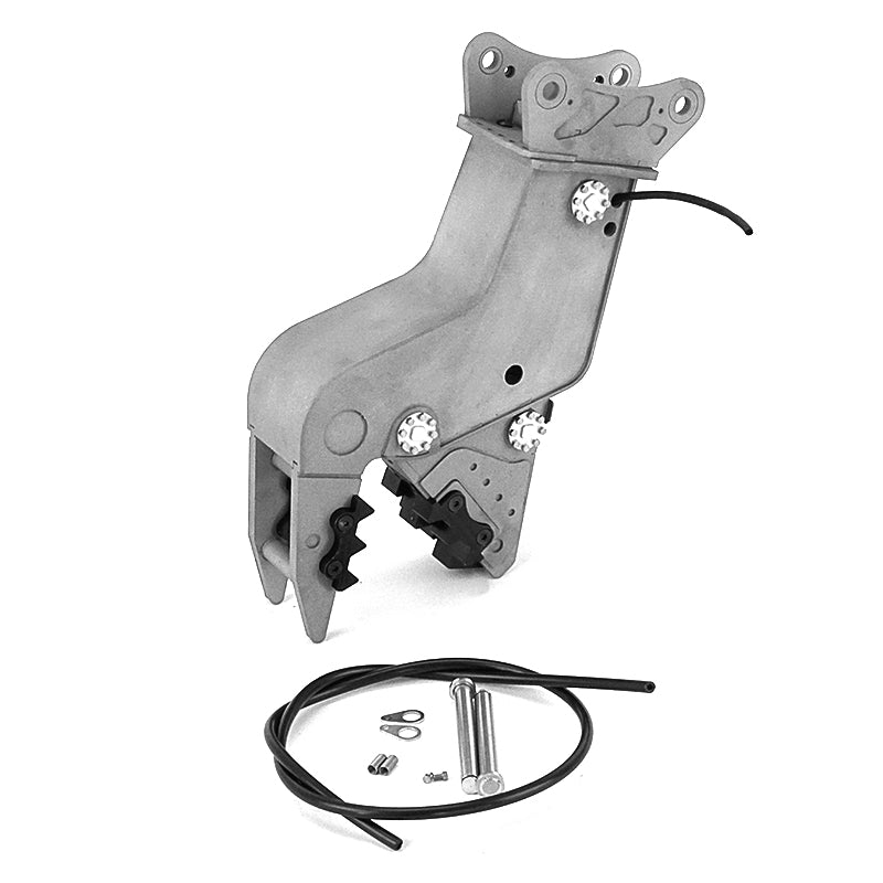 1/14 LESU Aoue ET35 RC Hydraulic Excabator Metal Tiltable Bucket Grab Grapple - Quick Detachable Fixed Mount Crusher for Excavator Models - Perfect for Construction Simulation, RC Toy Collection, and DIY Projects