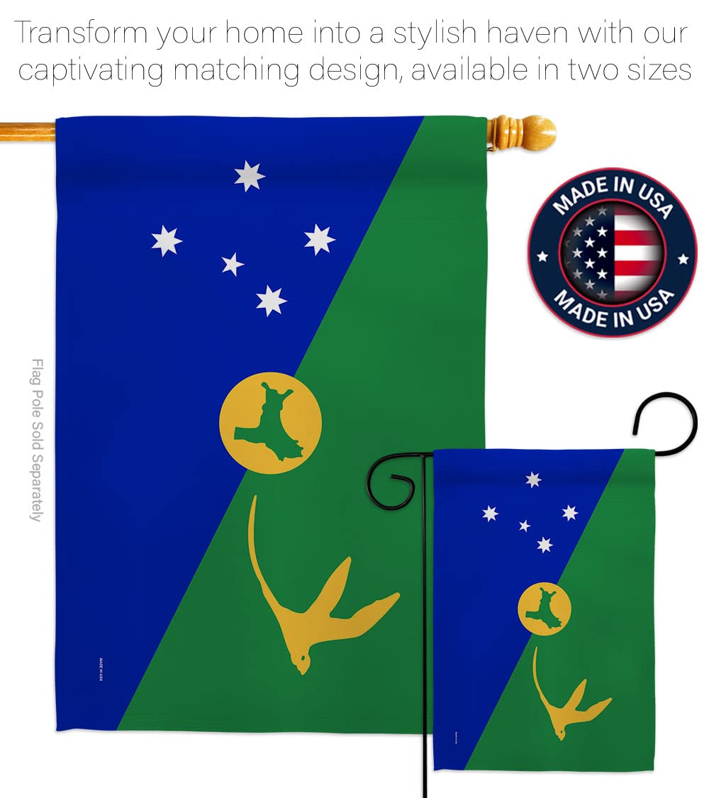 Americana Home & Garden Australia Christmas Island Double-Sided Garden Flag - Regional Territory Banner for Small Yards & Outdoor Decor | Made in USA | Perfect for Holiday Gifts, Patio & Front Yard Decoration
