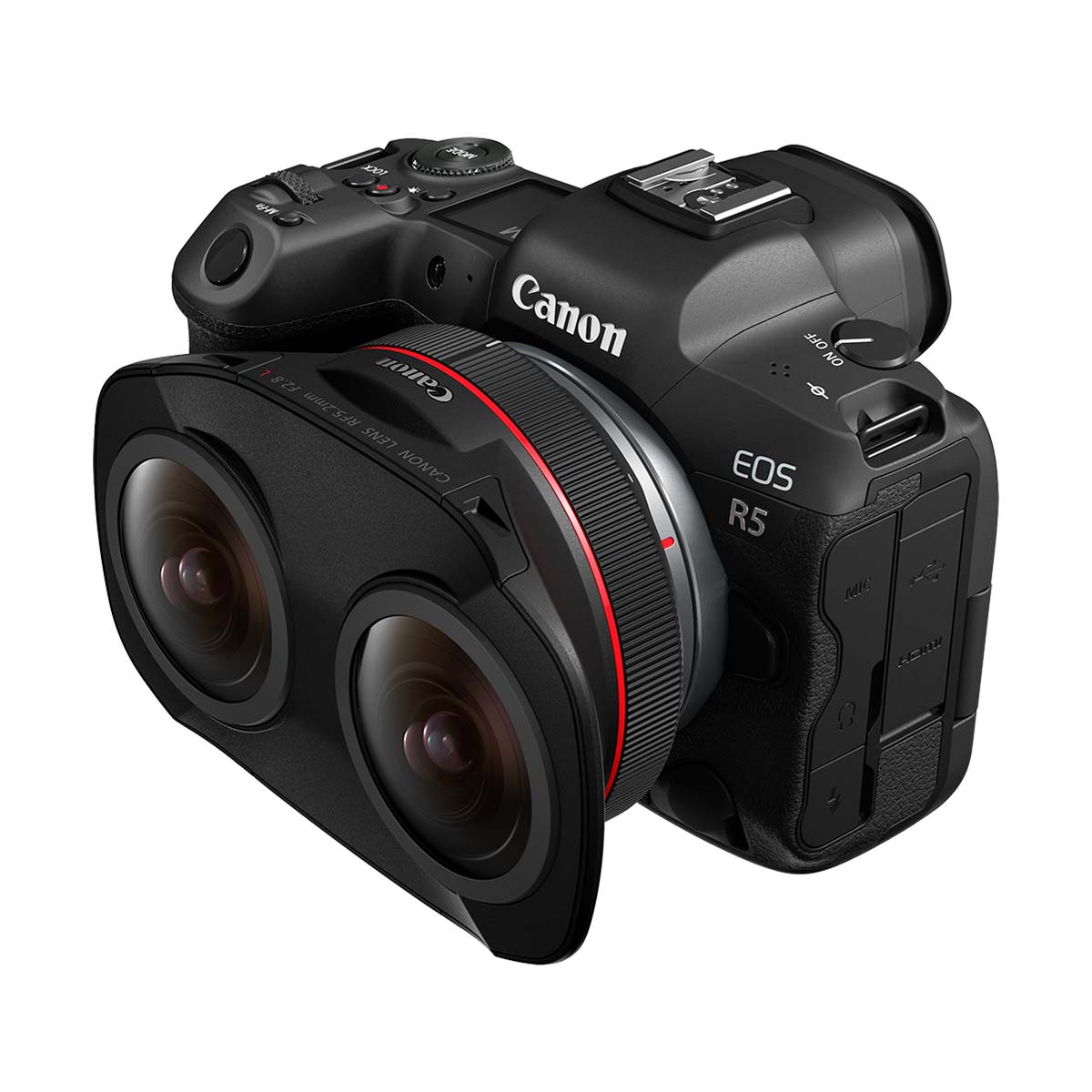 Canon RF 5.2mm F2.8L Dual Fisheye 3D VR Lens for 360° Photography - Perfect for Virtual Reality Content Creation, Vlogging, and Immersive Experiences