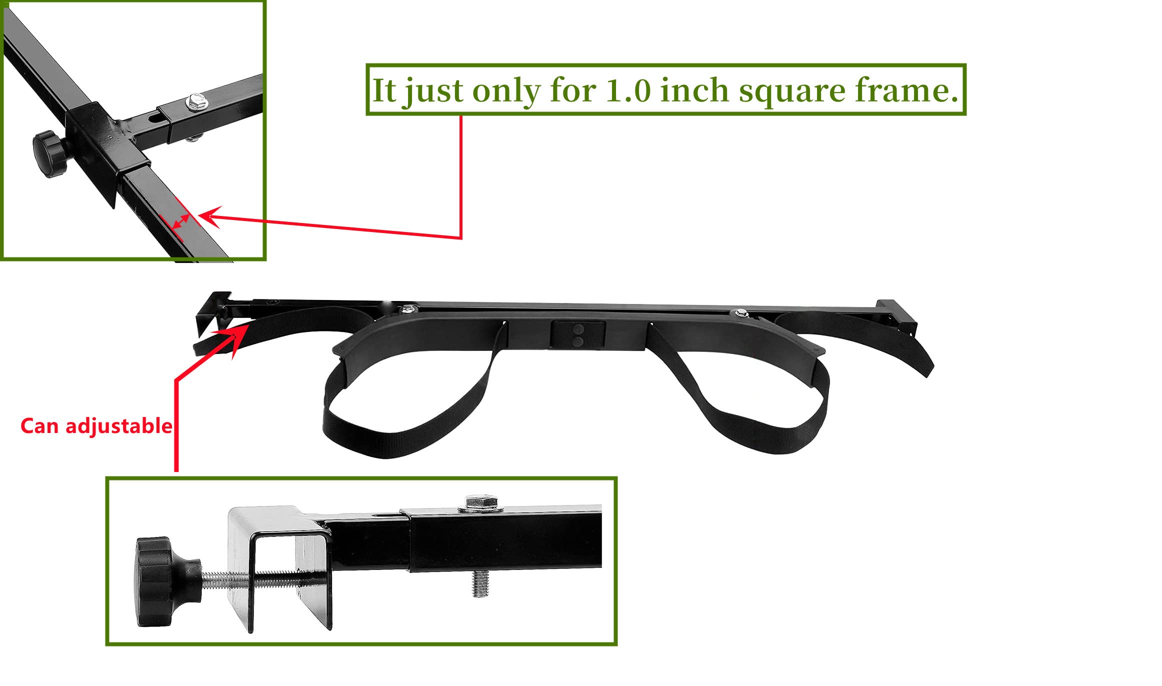 Golf Cart Bag Holder Bracket - Universal Fit for EZGO, Club Car & Yamaha Carts - No Drilling Required & Adjustable Length - Perfect for Golf Bags, Coolers & Storage on Rear Seats