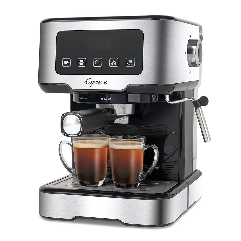 Capresso Cafe TS Touchscreen Espresso Machine - Automatic Coffee Maker with Programmable Settings for Home & Office Use