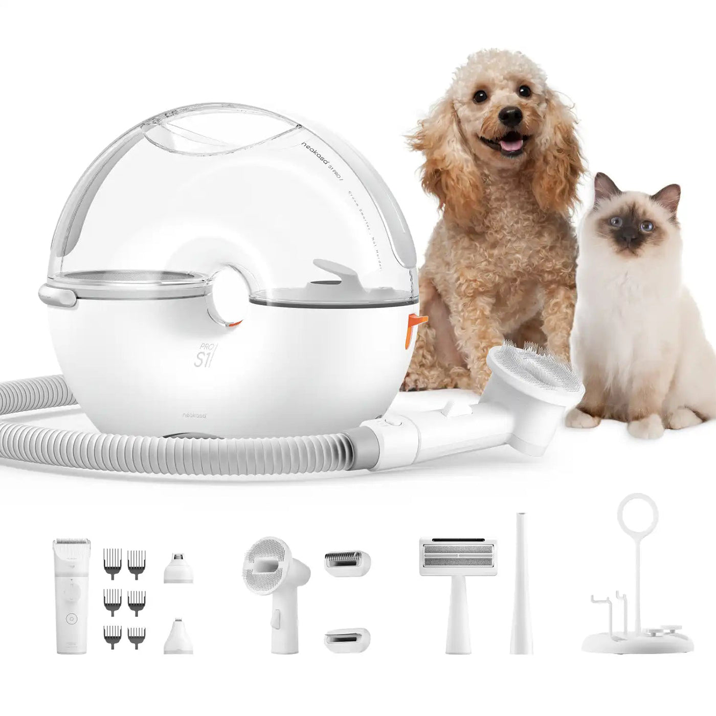 Neakasa S1 Pro 8-in-1 Pet Grooming Vacuum for Dogs & Cats - Gentle Deshedding, Bathing & Cleaning Tool for Home Use