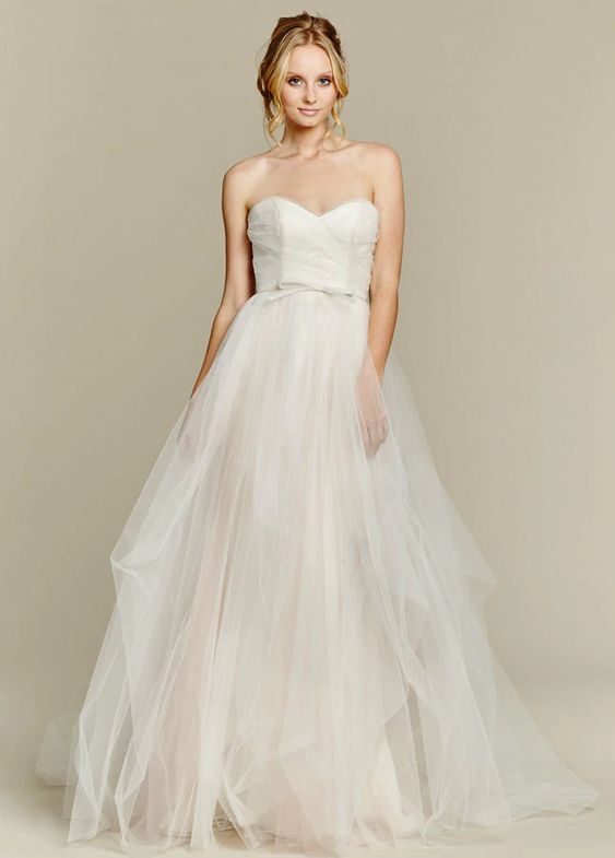 Hayley Paige Bella Candi Blush Wedding Gown - Elegant A-Line Bridal Dress for Romantic Ceremonies & Formal Events