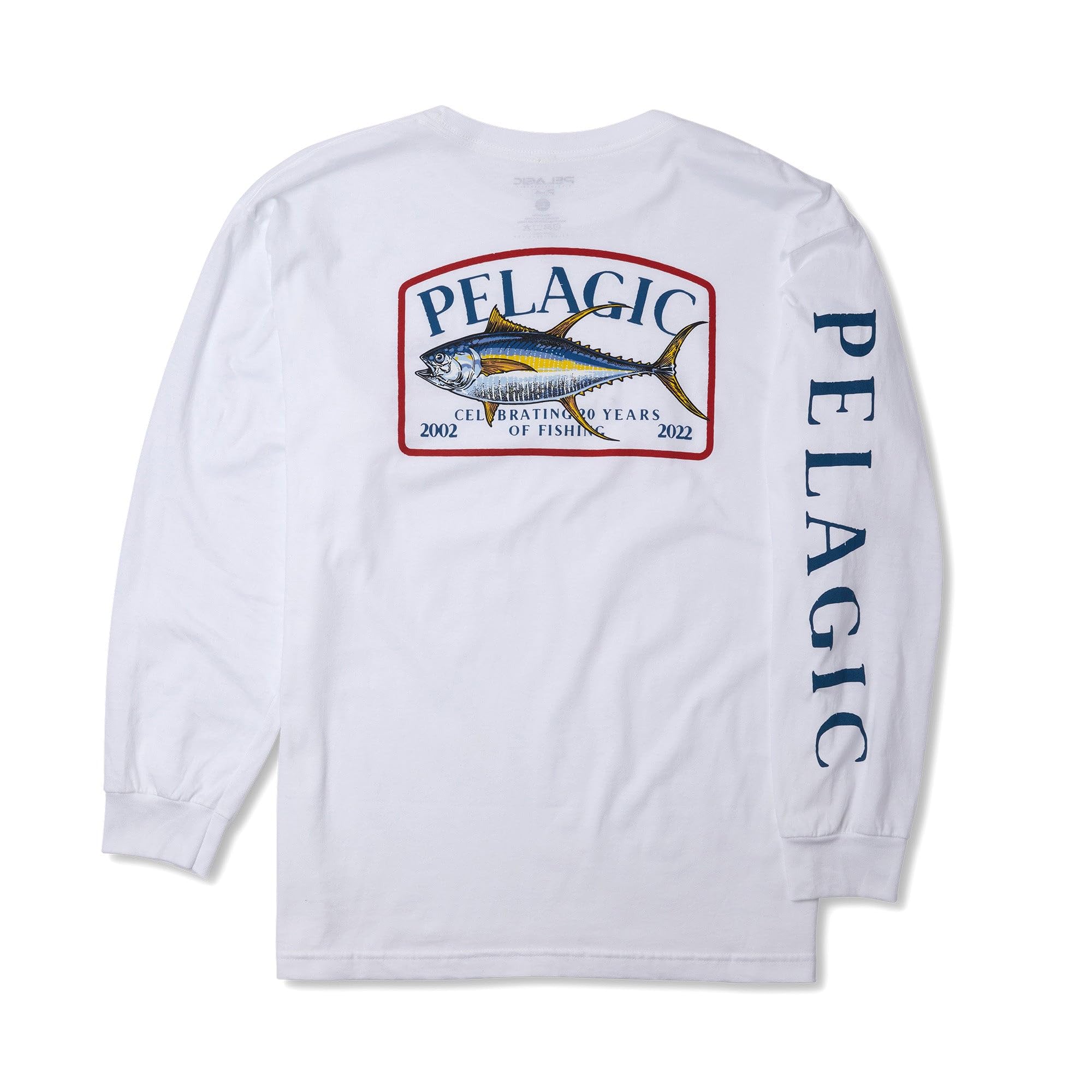 PELAGIC Game Fish Tuna Long Sleeve T-Shirt - Comfortable Fishing Shirt for Anglers & Outdoor Enthusiasts