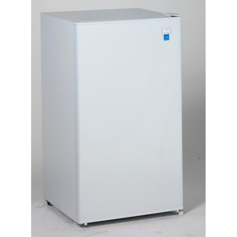 Avanti 3.3 cu.ft Compact Refrigerator - Energy Efficient Mini Fridge for Dorm, Office, Bedroom & Small Spaces - Freestanding White Design RM3306W