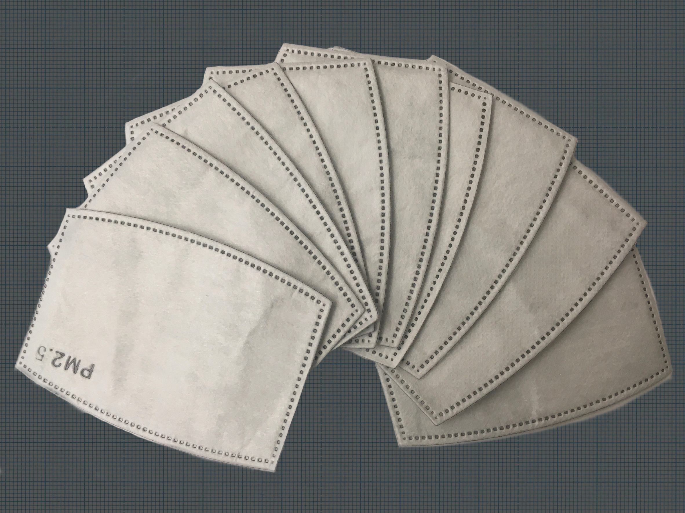 10-Pack Replacement Filters for Active Dome Sports Mask - PM2.5 Dust Protection - Ideal for Running, Cycling & Outdoor Activities