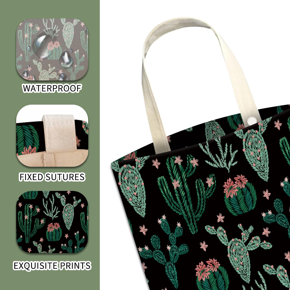 Cute Cactus Car Trash Can - Hanging Car Organizer & Storage Bag for Vehicle Accessories, Travel & Camping - Perfect for Road Trips, Commuting & Outdoor Adventures