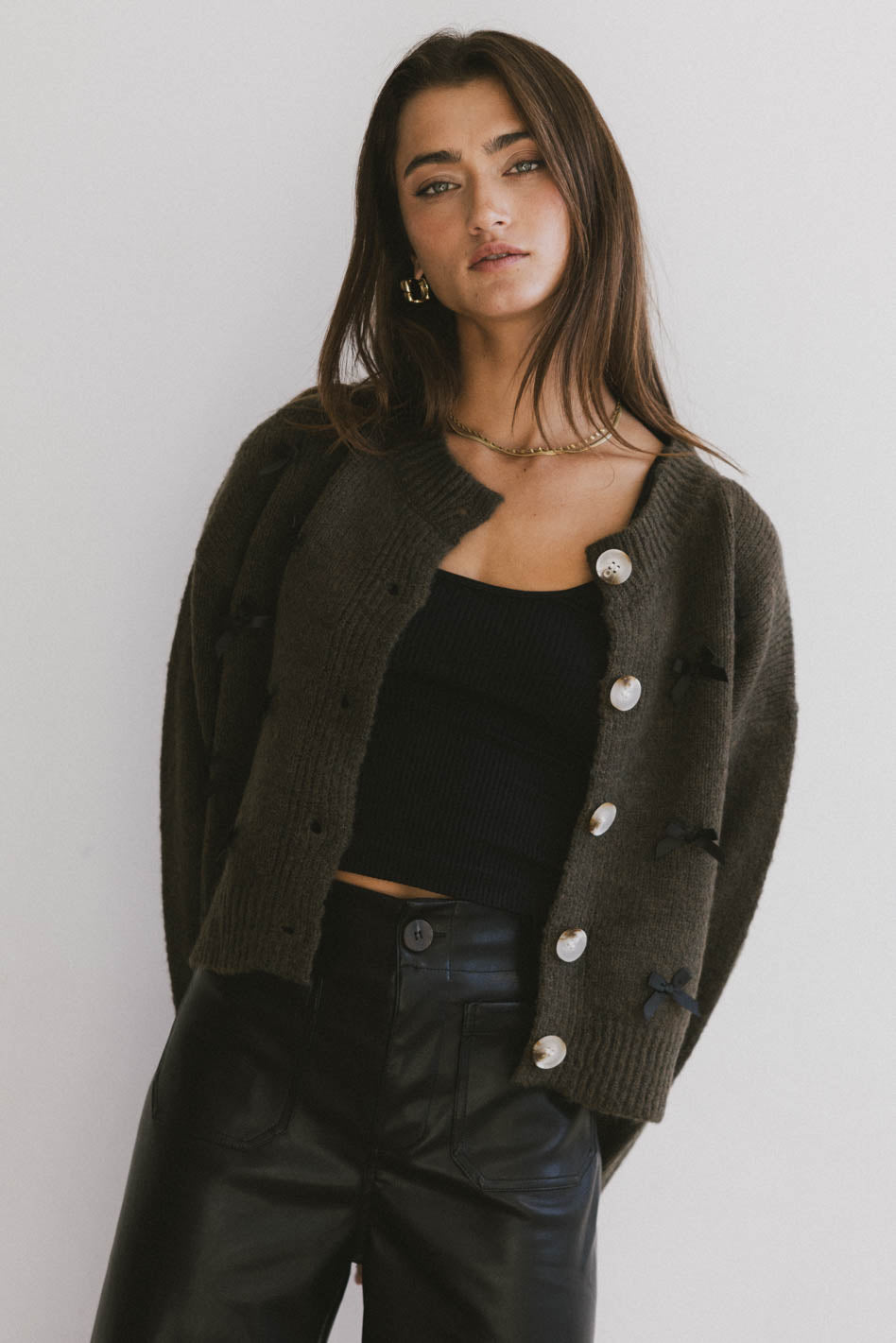 Ava Knit Cardigan for Women - Cozy Long Sleeve Open Front Sweater | Perfect for Fall & Winter Layering, Office Wear & Casual Outfits