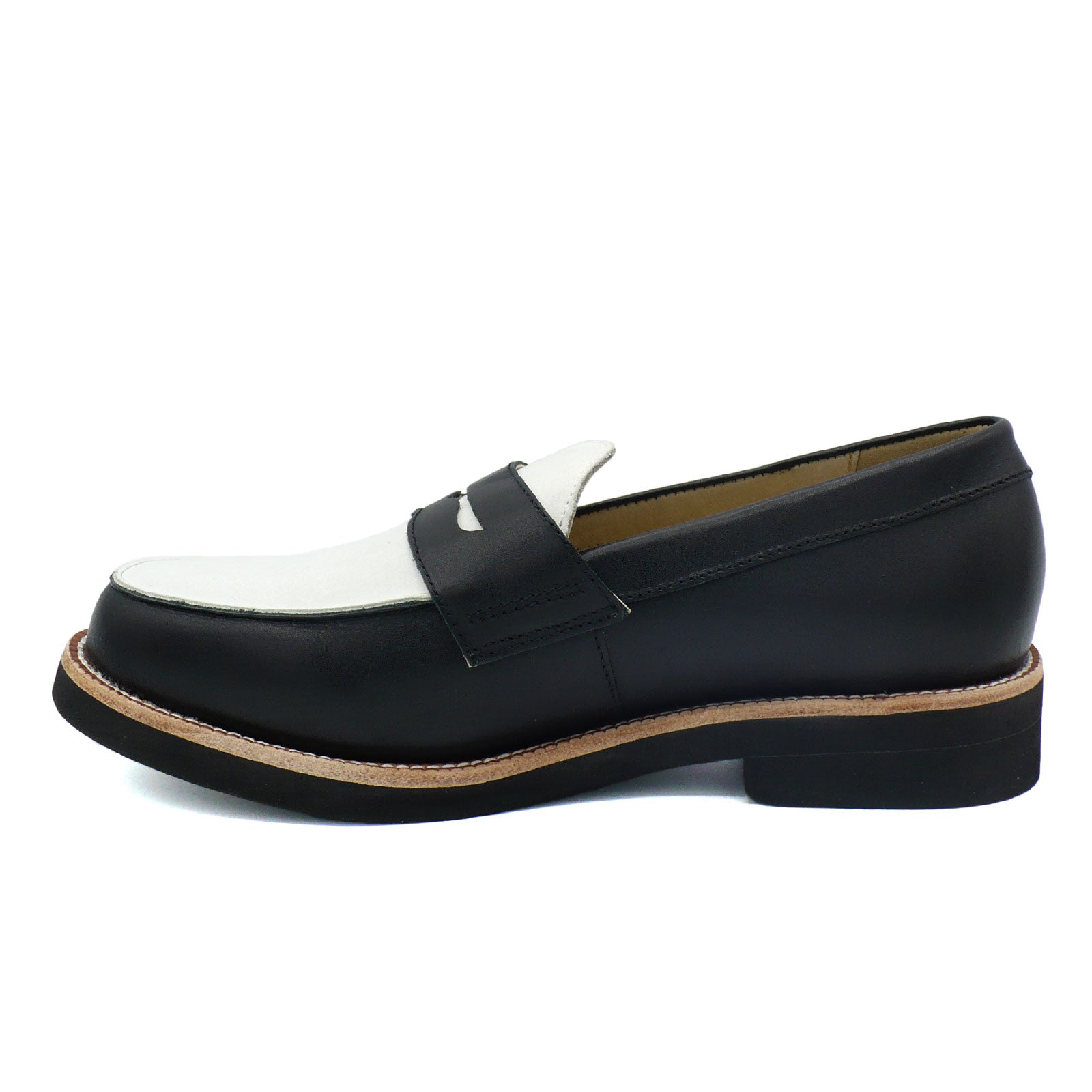 Stylish Two-Tone Penny Loafers for Men & Women | Comfortable Slip-On Dress Shoes for Office, Casual & Formal Occasions