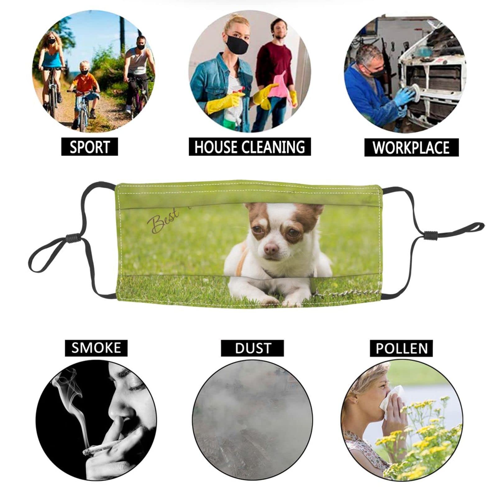 Custom Personalized Face Masks for Adults - Photo/Text Printed Reusable Cloth Masks for Men & Women - Ideal for Outdoor Activities, Travel, and Daily Protection