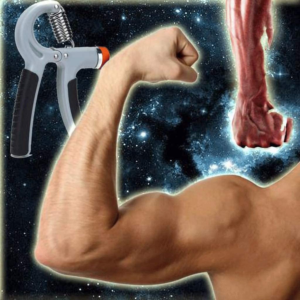 Adjustable Hand Grip Strengthener 11-132Lbs - Non-Slip Grip Strength Trainer for Forearm & Finger Exercises - Orange Resistance Bands for Muscle Building & Physical Therapy - Perfect for Gym, Office & Home Workouts