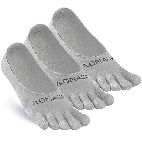 3 Pairs/Grey- No Show
