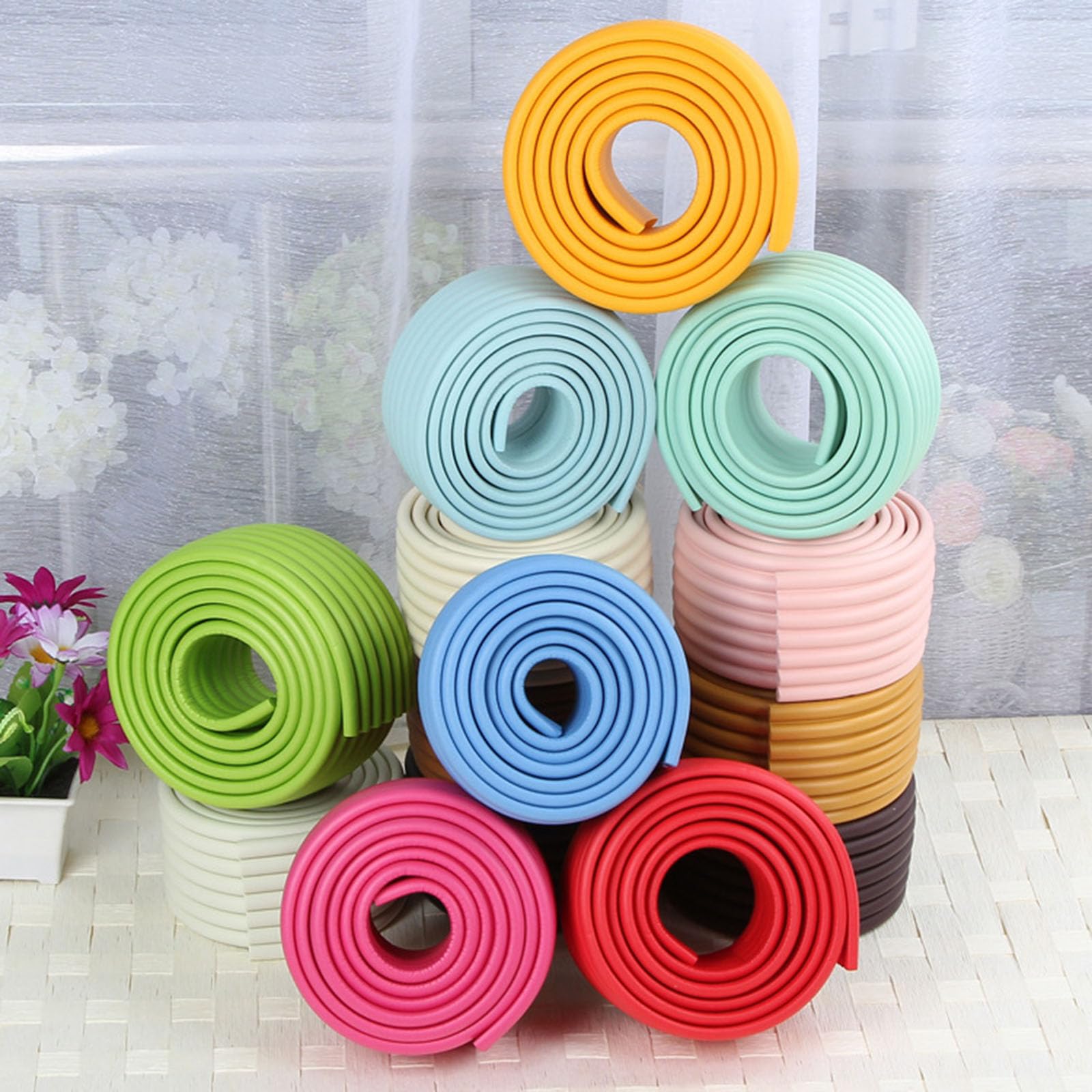 Baby Proof Corner Guards for Furniture - Soft NBR Cushion Edge Protectors for Child Safety | Fireplace, Table & Sharp Edge Protection | Home & Nursery Childproofing Solution