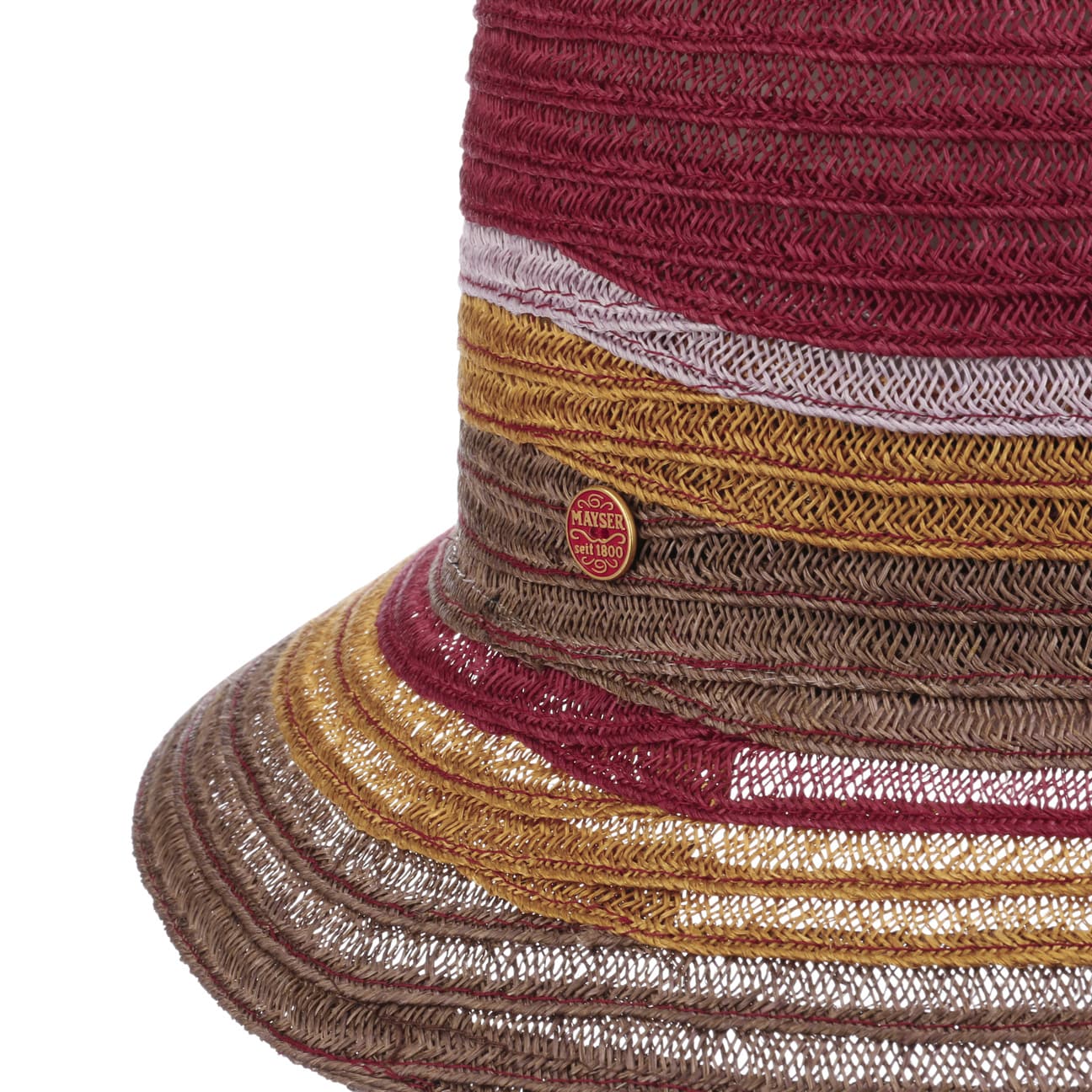 Mayser Noela Quattrocolor Hemp Hat for Women - Stylish Sun Protection for Outdoor Activities, Beach, and Summer Fashion