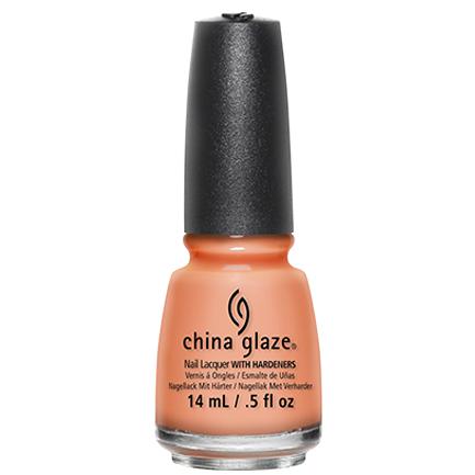 China Glaze Sun Of A Peach Nail Polish #81318 - 0.5 oz Peach Coral Nail Lacquer for Summer Manicures & Pedicures, Salon-Quality Long-Lasting Polish for Nail Art & Everyday Wear