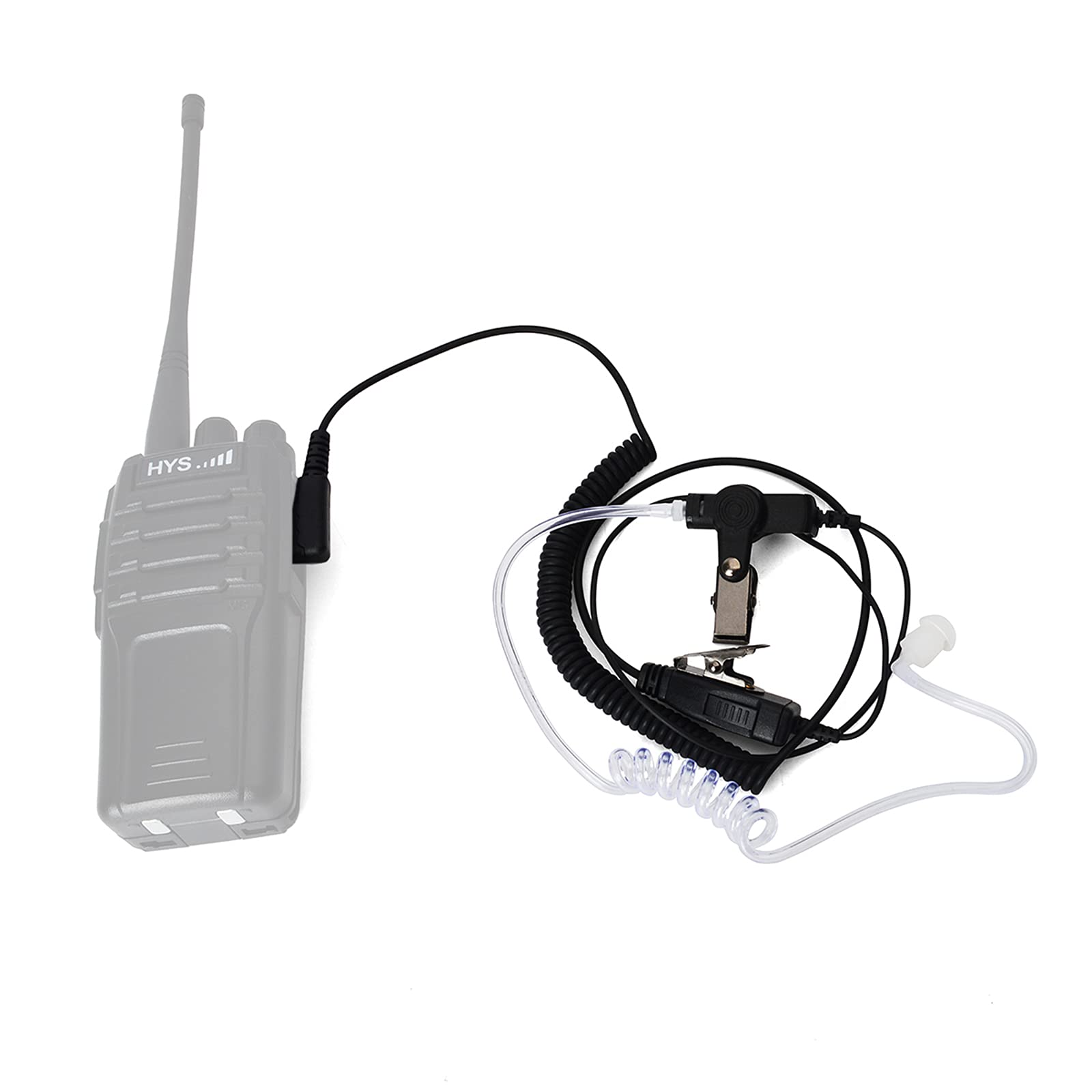 TWAYRDIO RT22 Covert Headset with Microphone - Acoustic Tube Earpiece for Baofeng UV-5R, BF-888S, Kenwood, Retevis RT27 & H777 Two-Way Radios - Ideal for Security, Surveillance & Tactical Operations