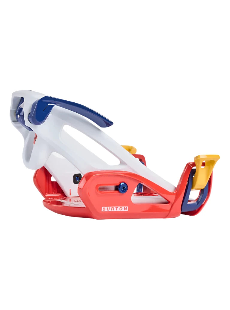 Burton Junior's Grom Step On Snowboard Bindings 2025 - Kids Snowboard Bindings for Boys & Girls | Easy On/Off Design | Perfect for Young Riders & Beginners on Mountain Slopes