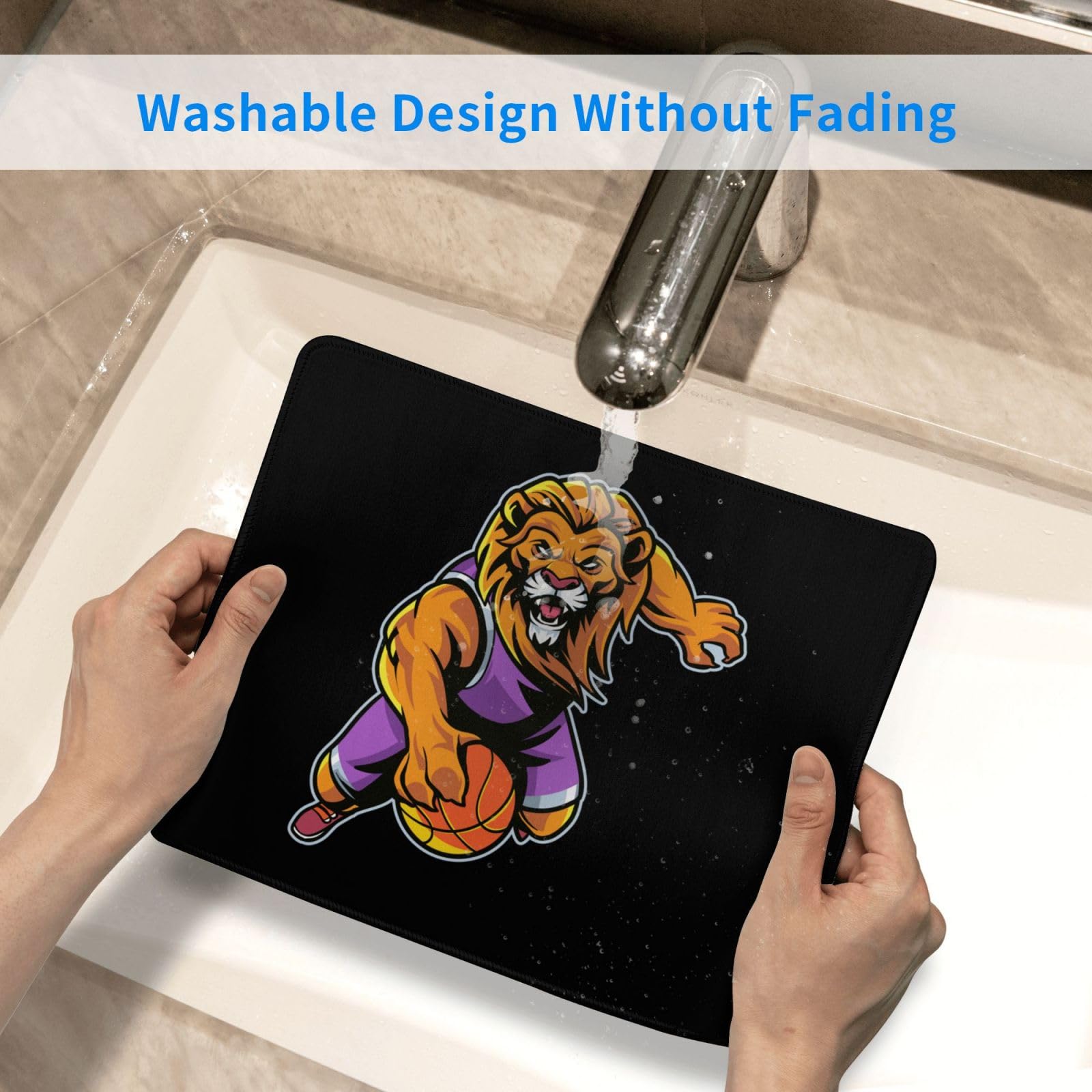 SIYTUAU Dominant Lion Athlete Mouse Pad - Waterproof, Non-Slip Rubber Gaming Mousepad (10x12 inches) for Office, Laptop & PC Gaming - Perfect for Work, Gaming & Home Office Setup