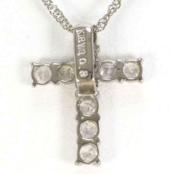 18K White Gold Diamond Necklace for Women - Elegant Pendant Jewelry Gift for Anniversary, Wedding & Special Occasions