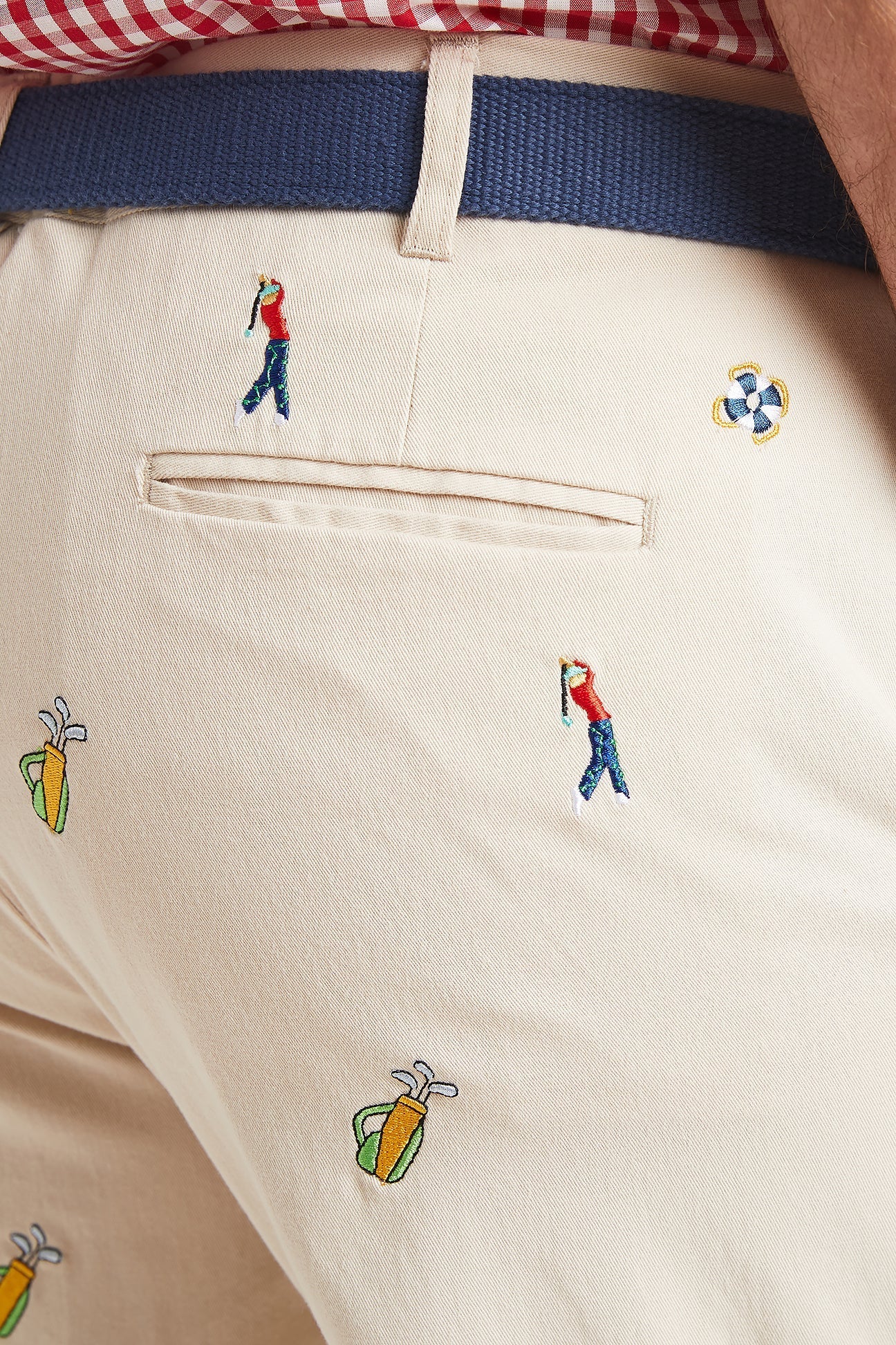 Men's Stretch Twill Harbor Pant with Golf Bag Pocket - Comfortable & Stylish Golfing & Casual Wear