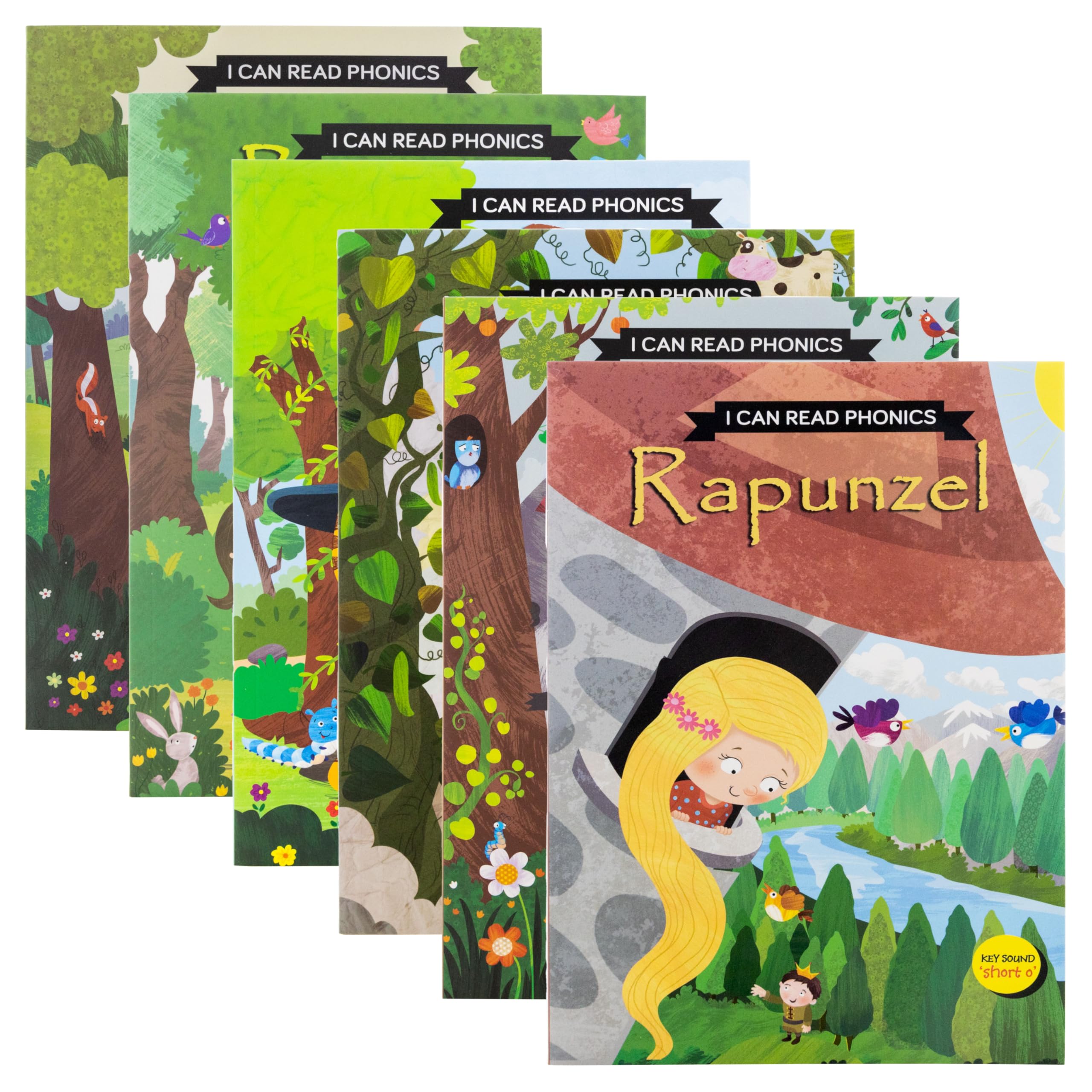 6-Pack Kids Story & Activity Books - Beauty and The Beast, Jack and The Beanstalk, Puss in Boots - Perfect Gift for Toddlers & Bedtime Reading