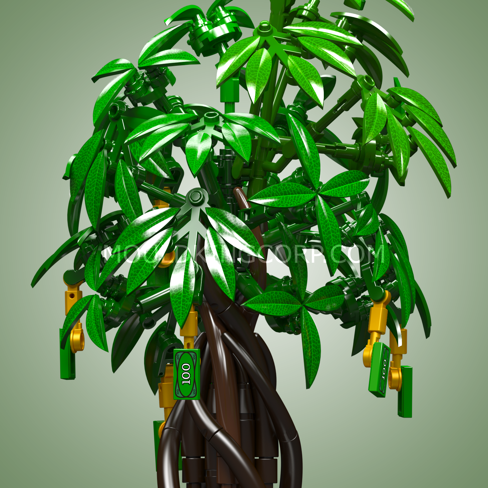 Mould King 10063 The Money Tree Building Blocks Set - 815 Pieces Creative DIY Model Kit for Adults & Teens | Perfect for Home Decor, Office Display & Stress Relief