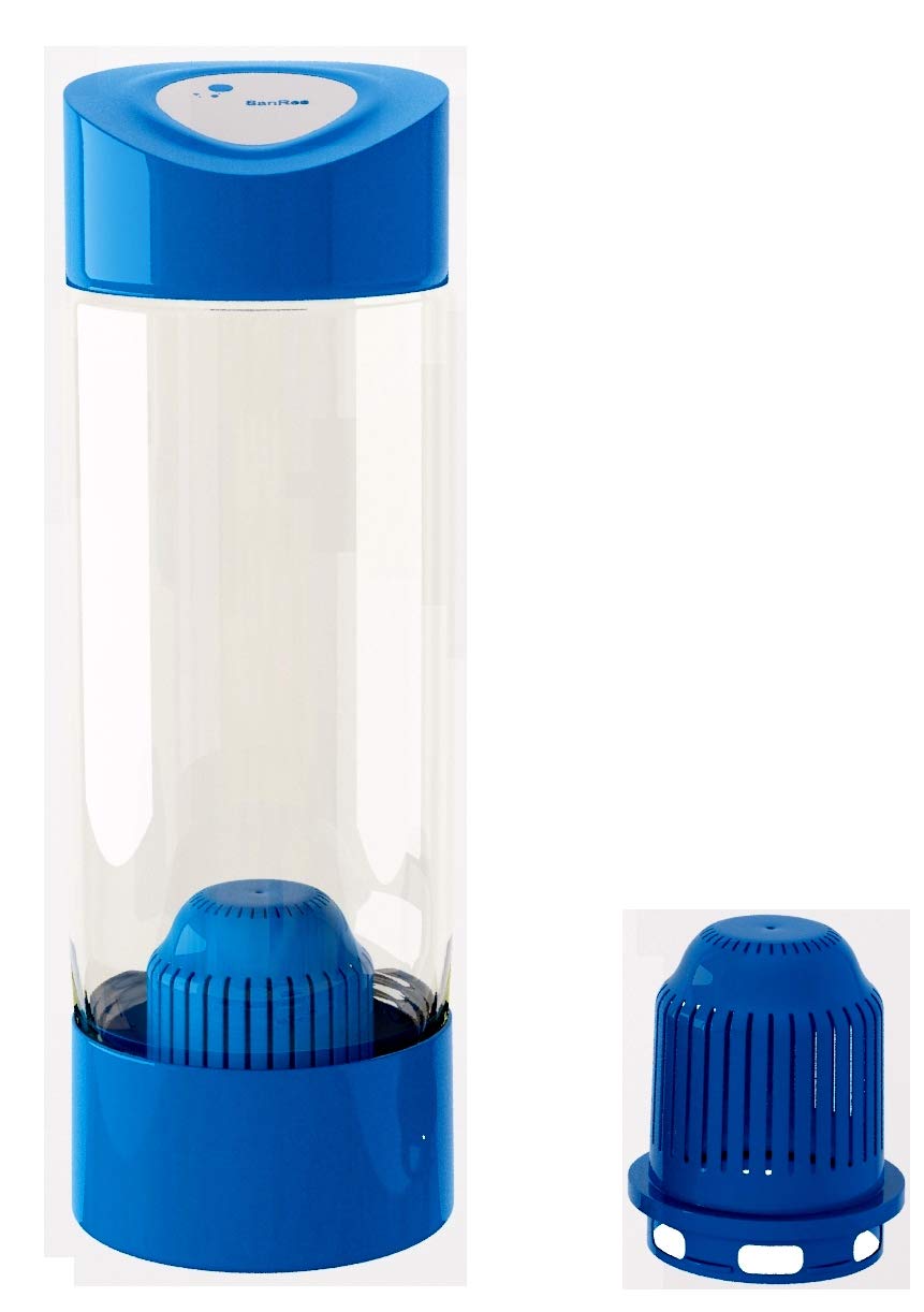 Premium Alkaline Water Bottle with 3 Replacement Filters - BPA Free, Portable & Reusable - Perfect for Gym, Hiking & Office Hydration