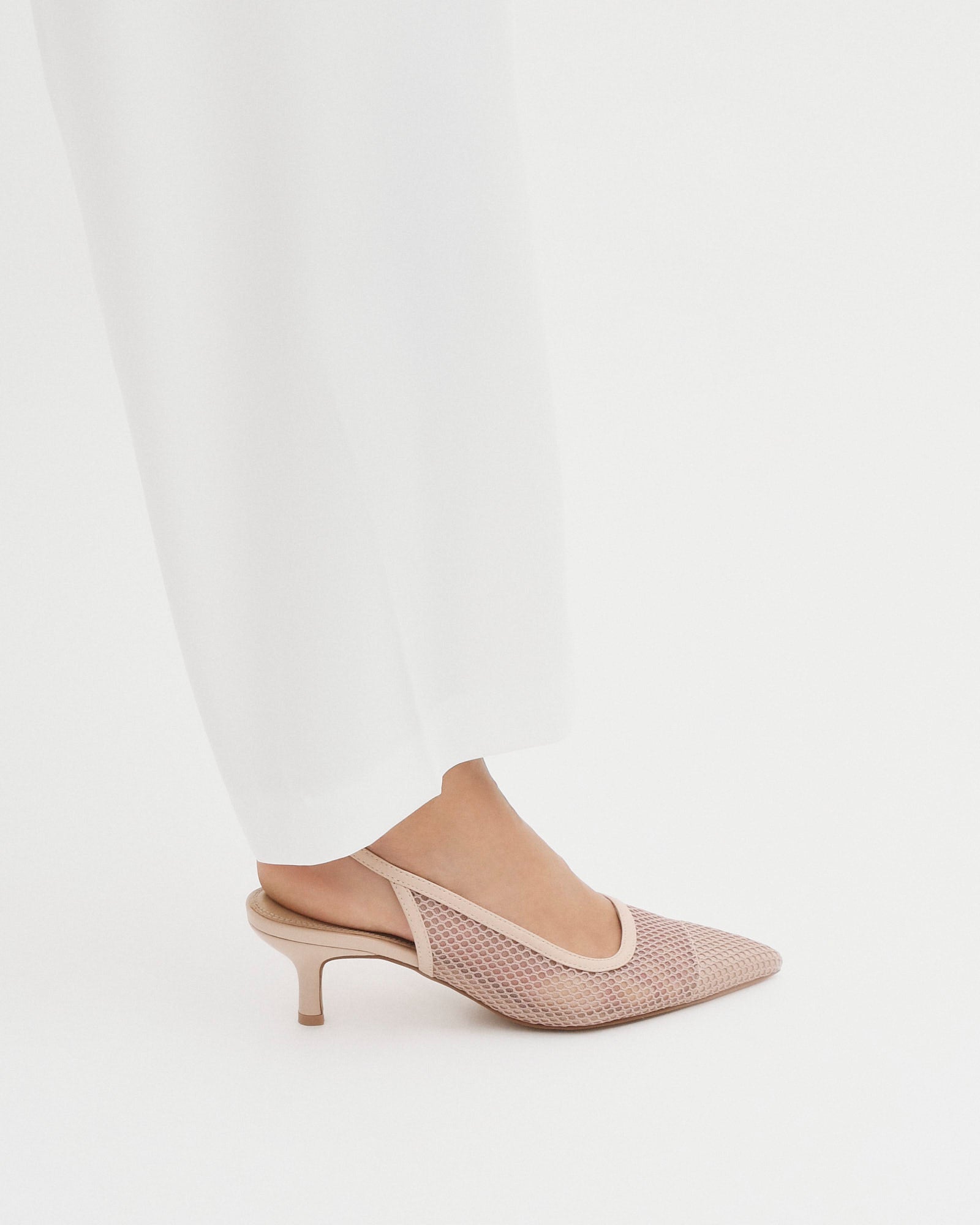 RIVA Women's Mid Heel Sandals - Pink Mesh Comfortable Dress Shoes for Weddings, Parties & Evening Events